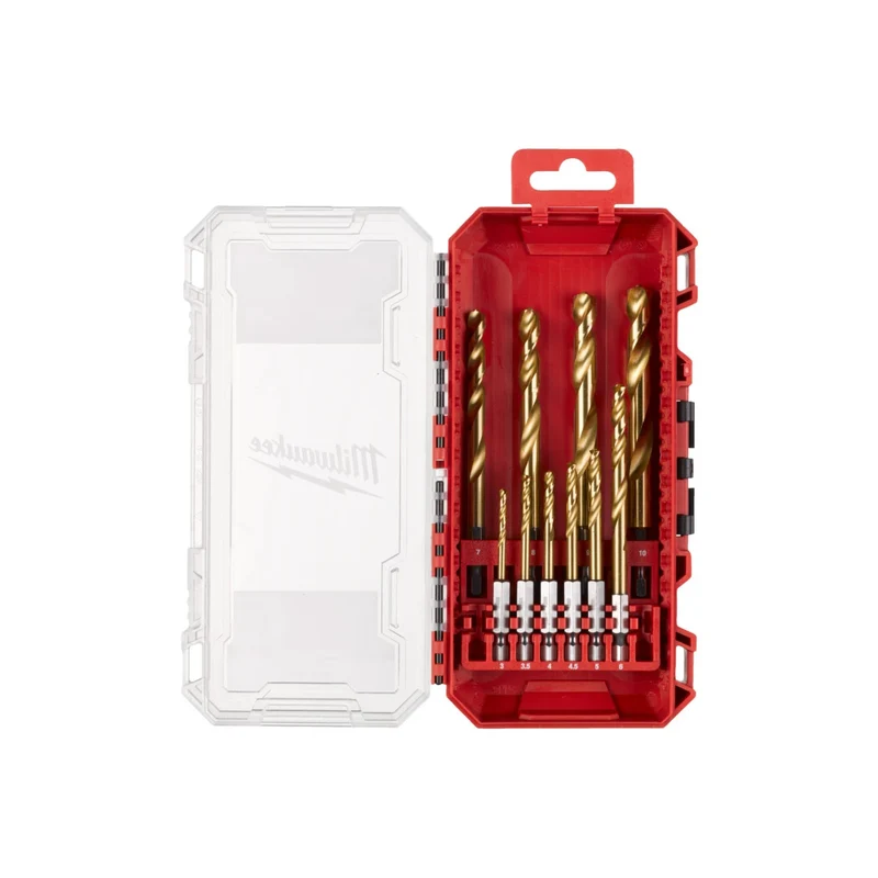 Milwaukee Metallbohrer SWave HSS-G TiN 1/4"-Hex Set 10 tlg. (4932493865)