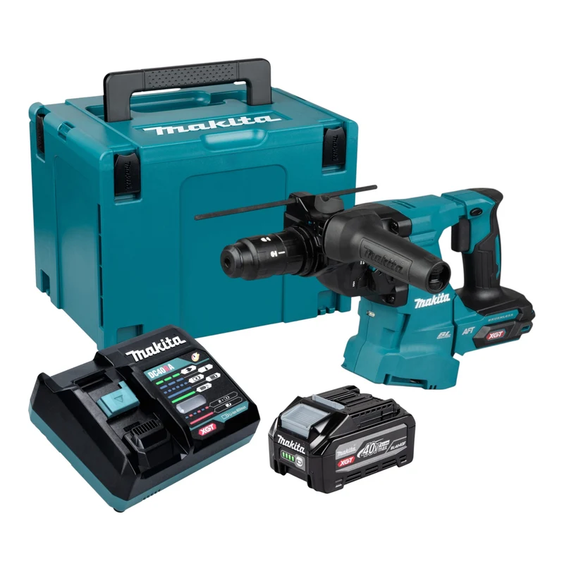 Makita HR 012 GU101 Akku Kombihammer 40 V max. 3,3 J SDS plus Brushless + 1x Akku 4,0 Ah + Ladegerät + Makpac