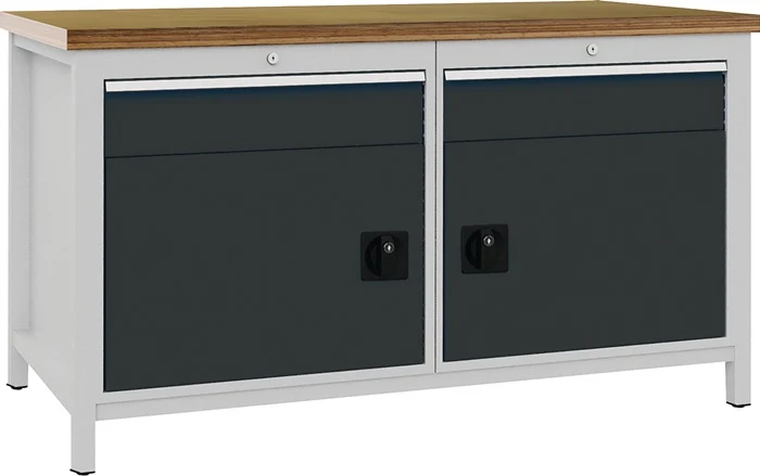 BEDRUNKA+HIRTH Werkbank anthrazitgrau, RAL 7016 B1500xH859xT750 mm ( 9000426065 )