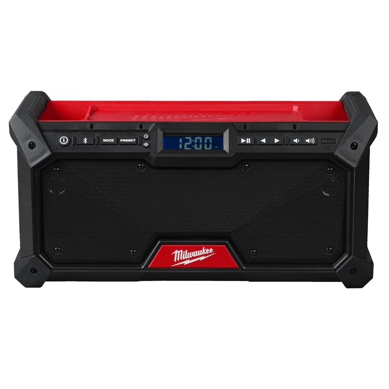 Milwaukee Akku-Baustellenradio M18 RADDAB+G2-0 (DAB+ / FM-Empfänger, Bluetooth®-Empfang bis 30 m, Akku- & Kabelbetrieb, USB-C, ohne Akku)