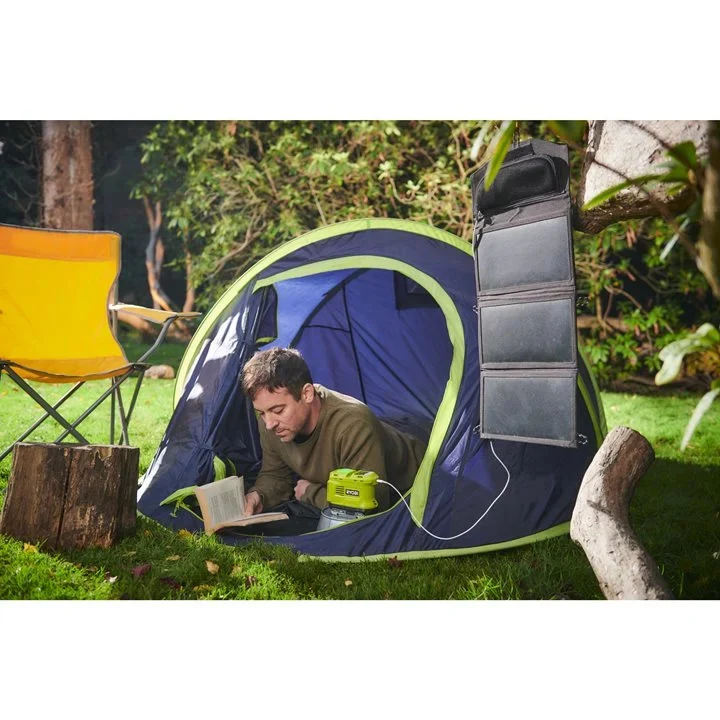 RYOBI RYSP21ABI150B-120 Akku-Wechselrichter Gen II 150 W / 230 V (1x 2.0 Ah Akku und Solarmodul)