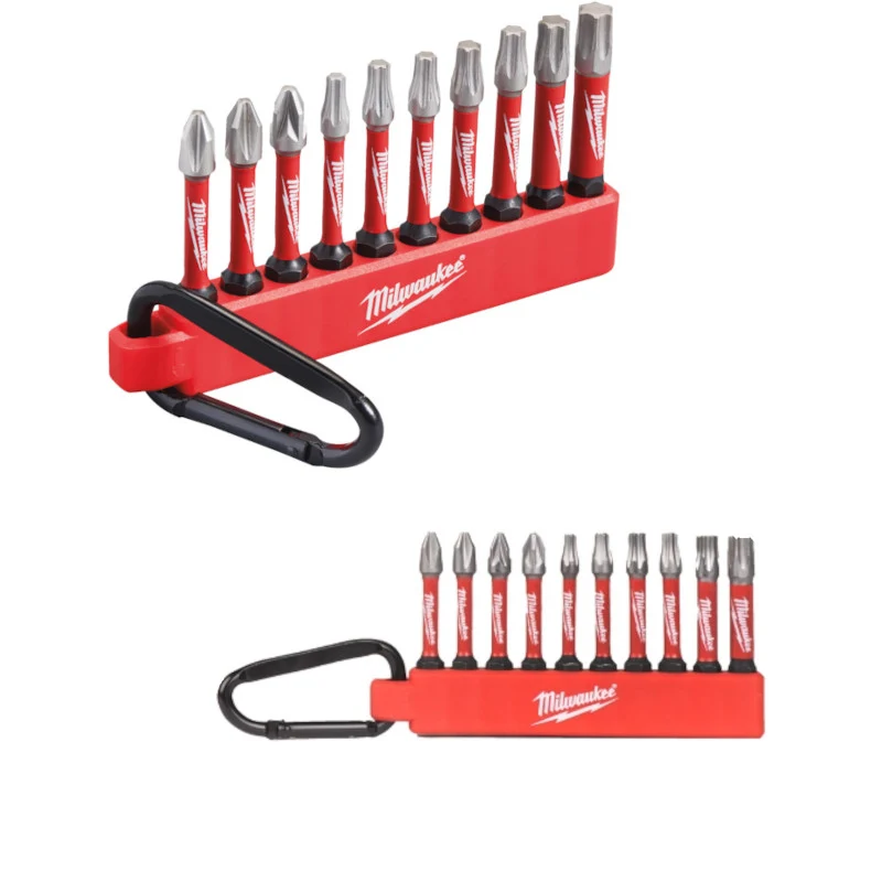 Milwaukee® Shockwave Bit-Doppelset mit Karabiner 10 tlg.