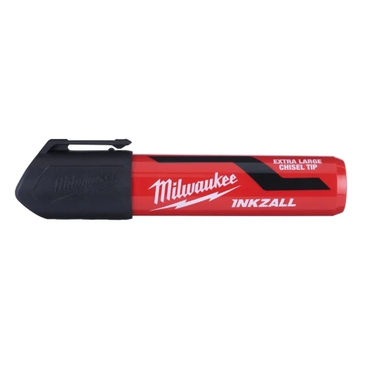 Milwaukee INKZALL Permanentmarker Keilspitze L (6.2 mm) und XL (14.5 mm) in schwarz/rot/blau