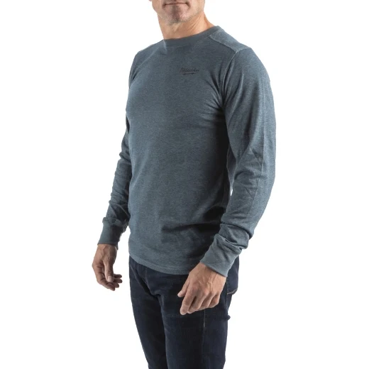 Milwaukee Hybrid-Langarm-Shirt HTLS blau/grün/schwarz/grau in der Größe S/M/L/XL/XXL