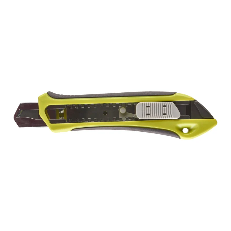 RYOBI Cuttermesser 2K, 18 mm einziehbare Klinge aus Karbonstahl (RSK18, Ergonomisches Design, Klingenverriegelung)