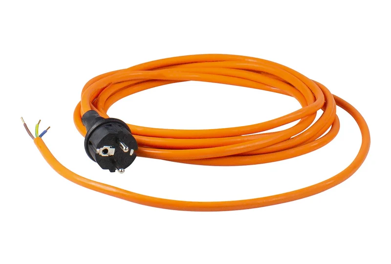 Schwabe Pur-Baustellen-Anschlussleitung / Zuleitung 5 m H07BQ-F 2x1,5 orange 230 V 16A