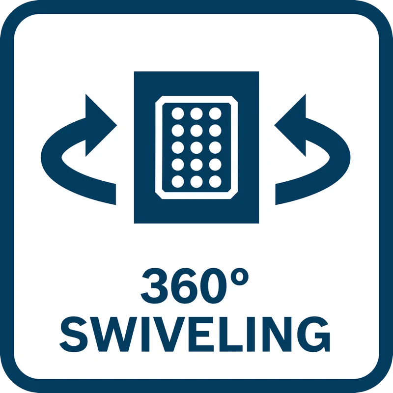 Bosch Akku-Leuchte GLI 18V-800 (Lichtstrom: 800 lm, 20 LEDs, Helligkeitsstufen: 3, 360°-Drehung, 180°-Neigung)