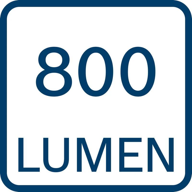 Bosch Akku-Leuchte GLI 18V-800 (Lichtstrom: 800 lm, 20 LEDs, Helligkeitsstufen: 3, 360°-Drehung, 180°-Neigung)