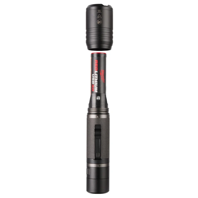 Milwaukee USB-Akku-Taschenlampe L4 FL2000-301 (Max. Leuchtkraft: 2000 Lumen, Leuchtweite: 200 m, inkl. 3,0 Ah Akku)