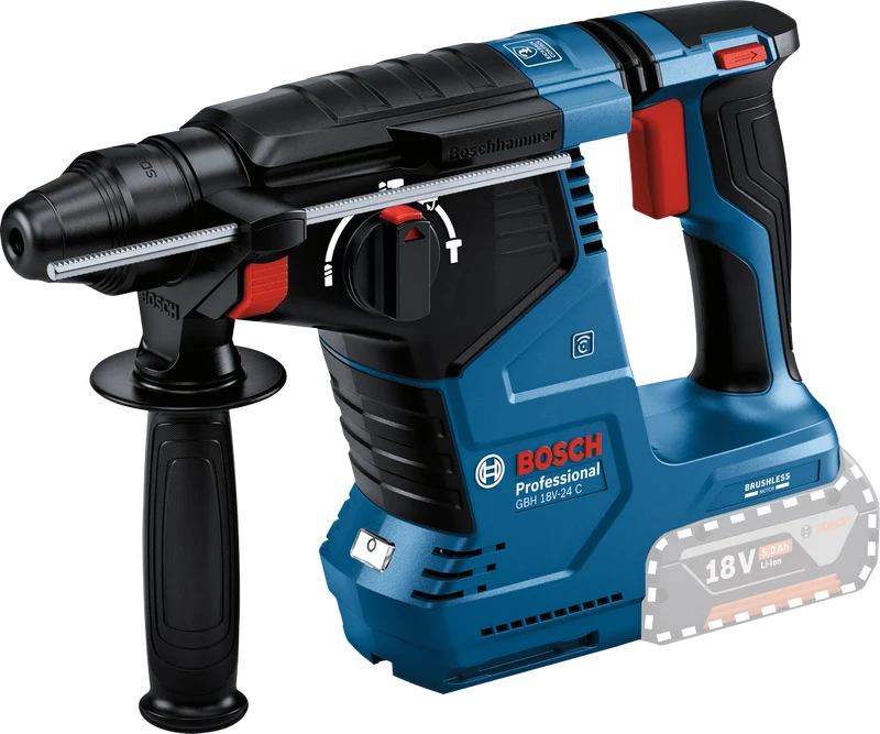 Bosch Professional GBH 18V-24 C Akku-Bohrhammer 2.4 Joule mit SDS plus ohne Akku/Lader in L-Boxx 238 (0611923002)