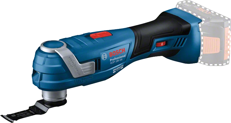 Bosch Professional GOP 18V-34 Akku-Multi-Cutter mit Zubehör & Starlock Plus ohne Akku/Lader in L-Boxx 136 (06018G2002)