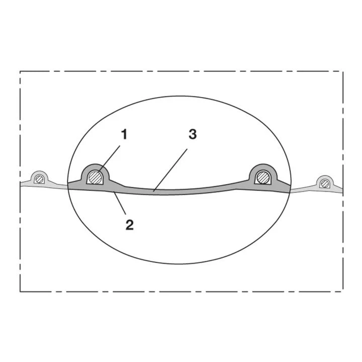 NORRES Absaug- und Gebläseschlauch PROTAPE® PUR 330 FOOD Innen-D. 300 mm Außen-D. 309 mm ( 4501400114 )