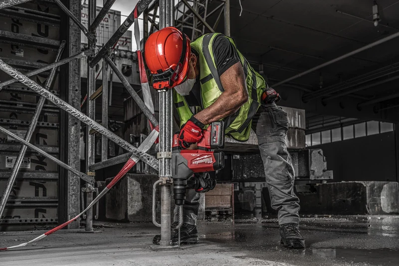 Milwaukee M18 ONEFHPX-0X Akku-Kombihammer (Schlagenergie: 5,0 J, SDS plus, ONE-KEY, ohne Akku in HD Box)