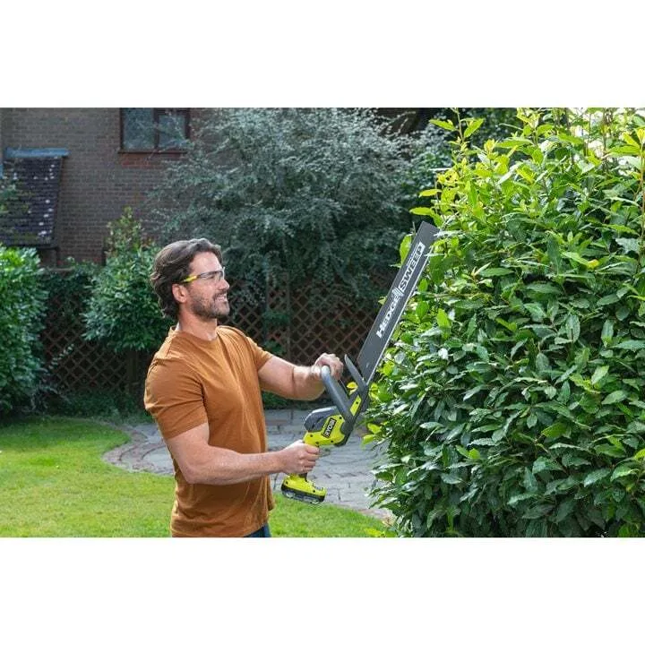 RYOBI RY18HT45A-0 Akku-Heckenschere (45 cm Schwert ohne Akku/Lader im Karton)