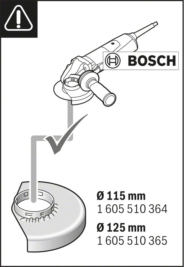 Bosch Absaughaube Full Cover für GDE 115/125 FC-T