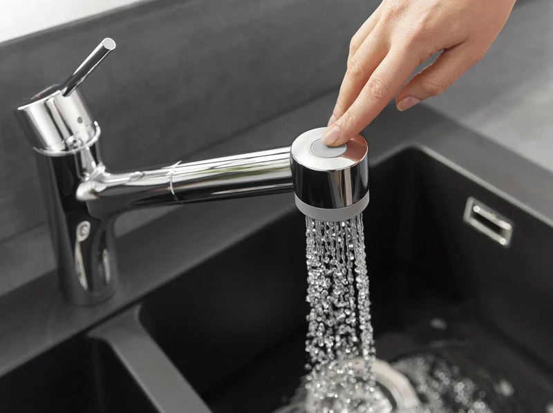 Hansgrohe Talis M52 ComfortZone 170 Einhebel-Küchenmischer mit Eco-Ausziehbrause in Chrom