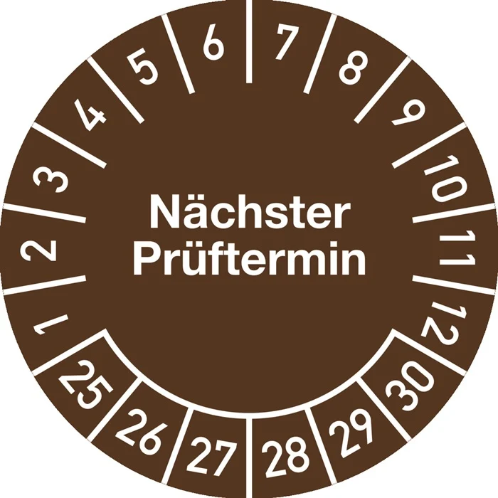 Mehrjahresprüfplakette Ø 30 mm ( 9000477127 )