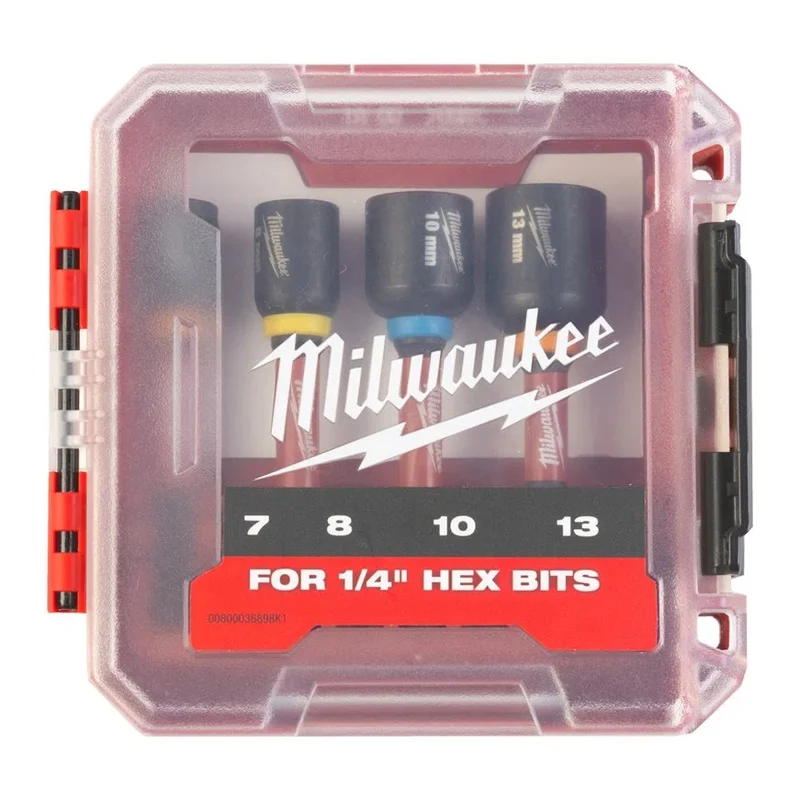 Milwaukee Shockwave Steckschlüssel 1/4" HEX Set in Packout Box