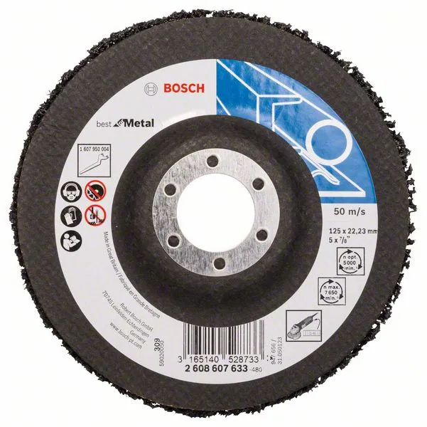 Bosch PRO N377 Multi Material Reinigungsscheibe 125 x 22,23 mm