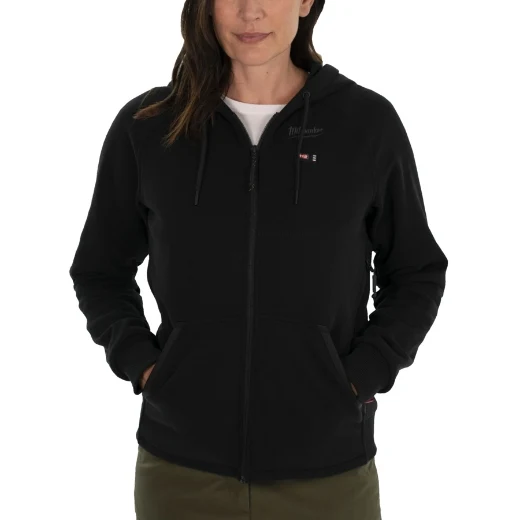 Milwaukee M12 HHLBL1-0 12 V Akku-Heiz-Kapuzenpullover Hoody Damen schwarz ohne Akku und Ladegerät S - XL