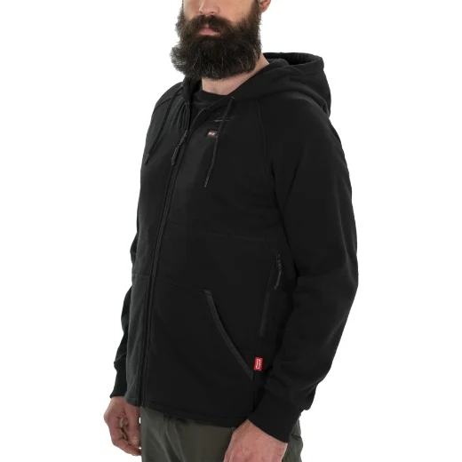 Milwaukee M12HHBL4-0 12 V Akku-Heiz-Kapuzenpullover Herren schwarz ohne Akku u. Ladegerät S - XXL
