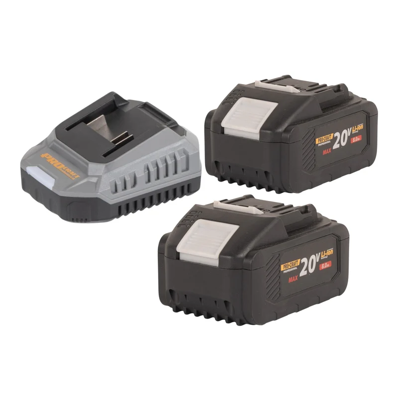 Procraft Industrial HD20B-BB Akku Kombihammer 20 V 5 J SDS plus Brushless + 2x Akku 8,0 Ah + Ladegerät