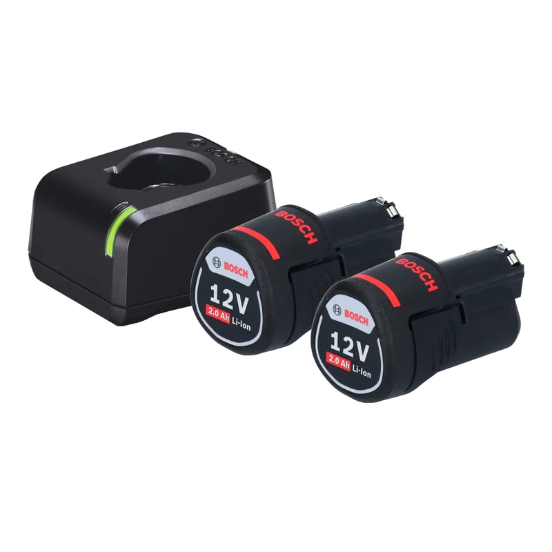 Bosch GEX 12V-32 Akku Exzenterschleifer 12 V 32 mm Brushless + 2x Akku 2,0 Ah + Ladegerät