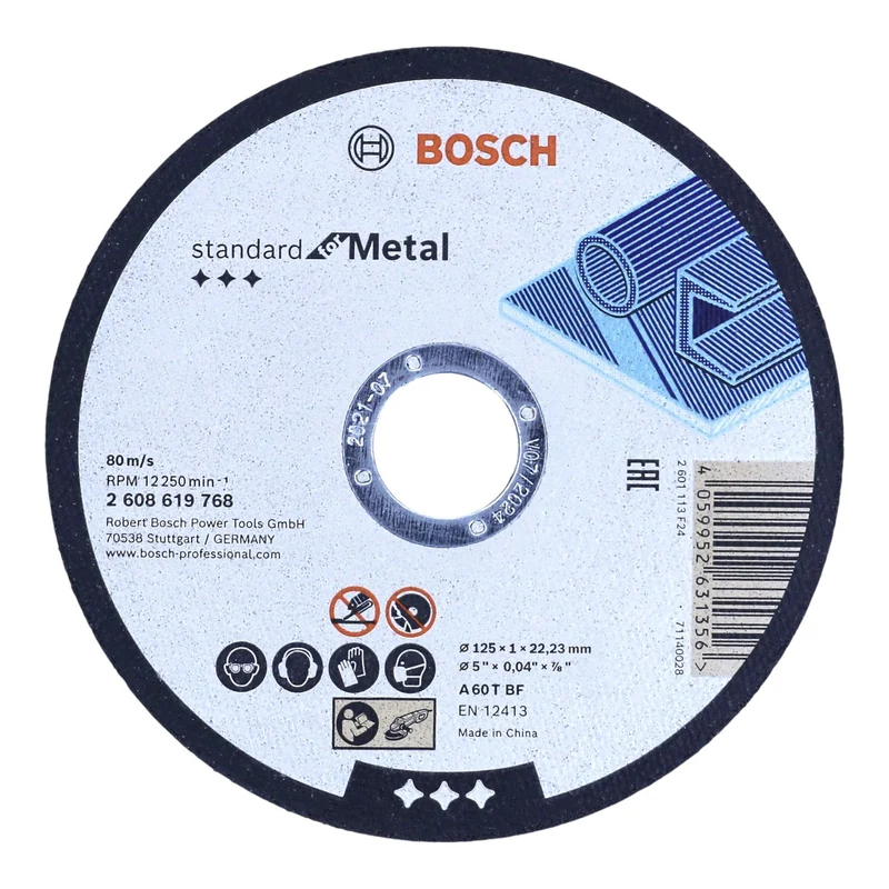 Bosch Standard for Metal Trennscheiben Set 125 x 1,0 mm 100 Stück ( 061599765G ) im Eimer