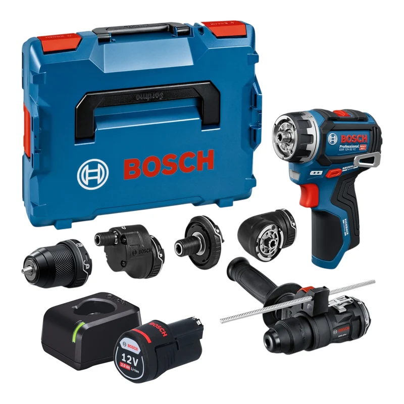 Bosch GSR 12V-32 FC Akku Bohrschrauber 12 V 31 Nm Brushless + 1x Akku 2,0 Ah + Ladegerät + L-Boxx