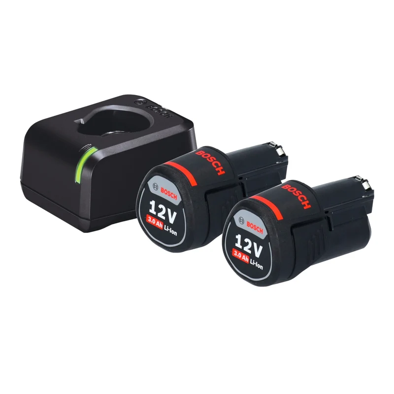 Bosch GSR 12V-32 FC Akku Bohrschrauber 12 V 31 Nm Brushless + 2x Akku 3,0 Ah + Ladegerät + L-Boxx