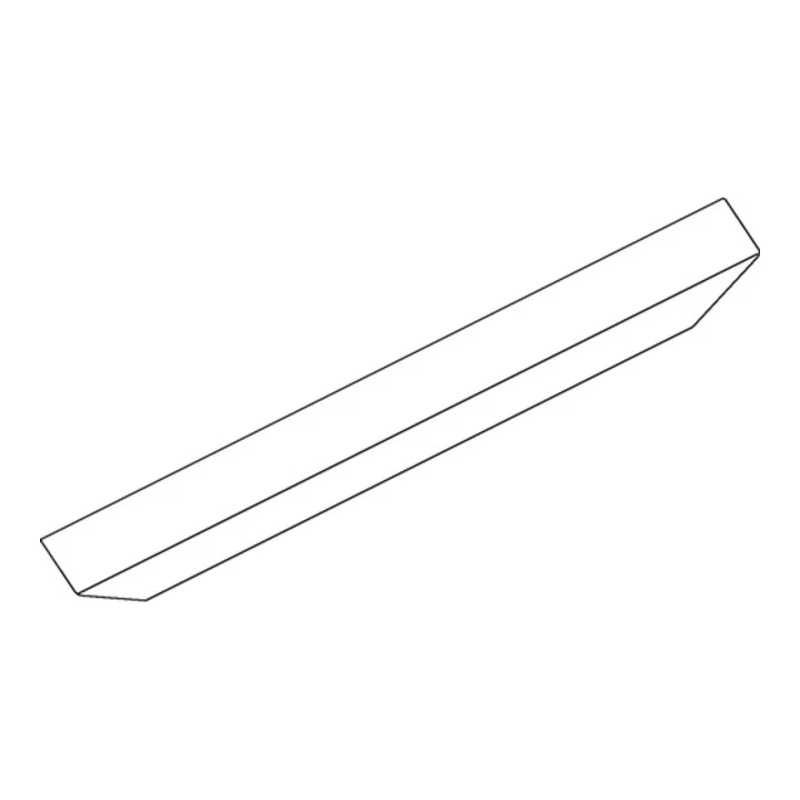 GEZE Abdeckprofil OL 90 weiß Länge 2000 mm ( 3360039009 )