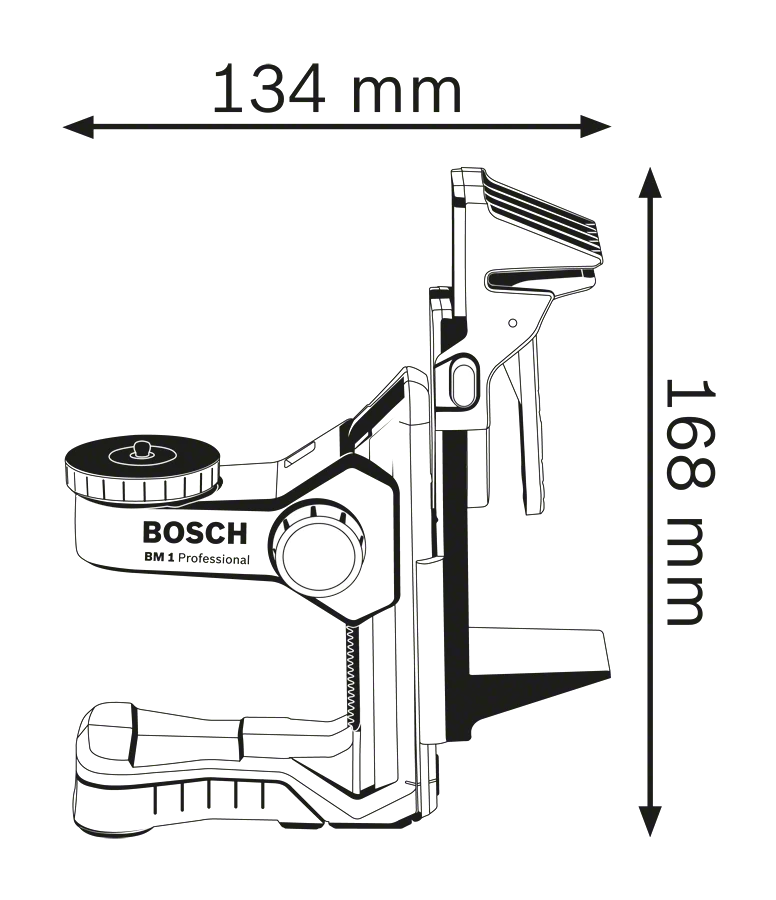 Bosch Professional Universalhalterung BM 1 + Deckenklammer (0601015A01)