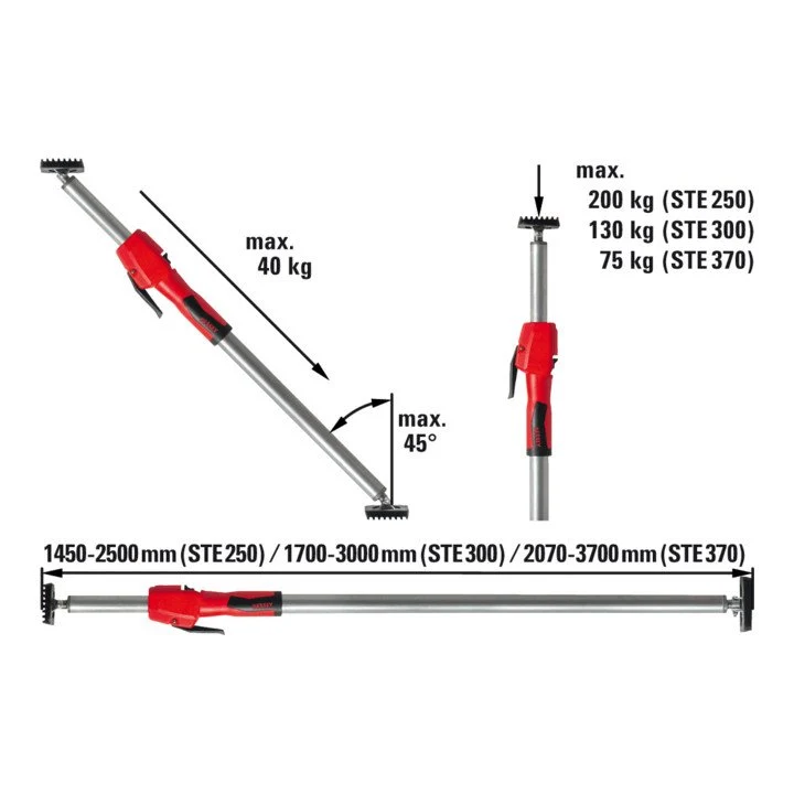 BESSEY Montagestütze STE300 bis 110 kg 2 Stück ( 4000831628 )