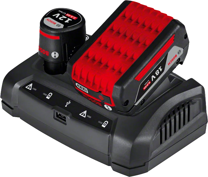 Bosch Professional GAX 18V-30 UNI Ladegerät mit 3 A Ladestrom im Karton
