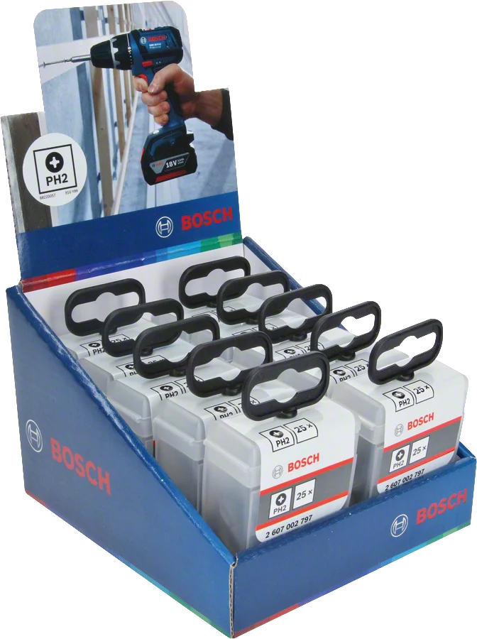 Bosch Extra Hard Schrauberbit-Set PH2x25 mm (25 Stk. TicTac Box)