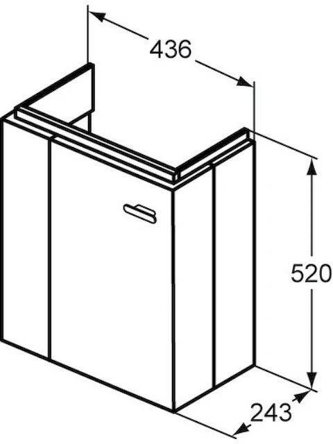 IDEAL STANDARD Tür Connect Space, f. WTU