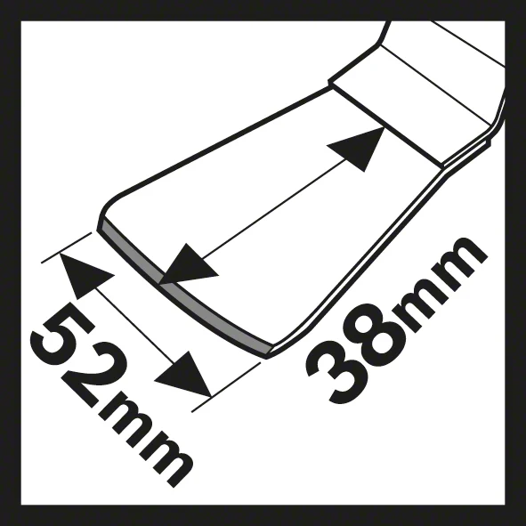 Bosch Starlock HCS Schaber ATZ 52 SFC flexibel MultiMaterial 52x38 mm