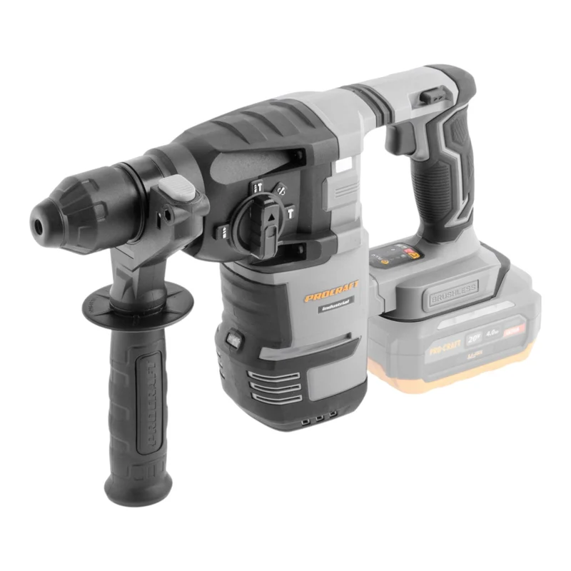 Procraft Industrial HD30A-BB Akku Kombihammer 20 V 3,2 J SDS plus Brushless Solo - ohne Akku, ohne Ladegerät