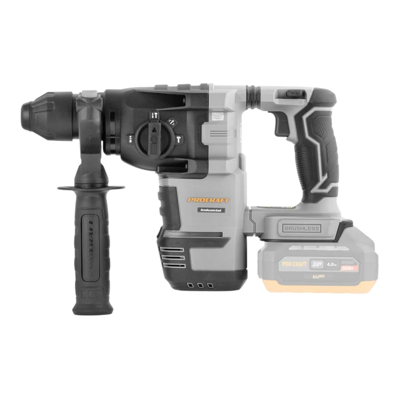 Procraft Industrial HD30A-BB Akku Kombihammer 20 V 3,2 J SDS plus Brushless Solo - ohne Akku, ohne Ladegerät