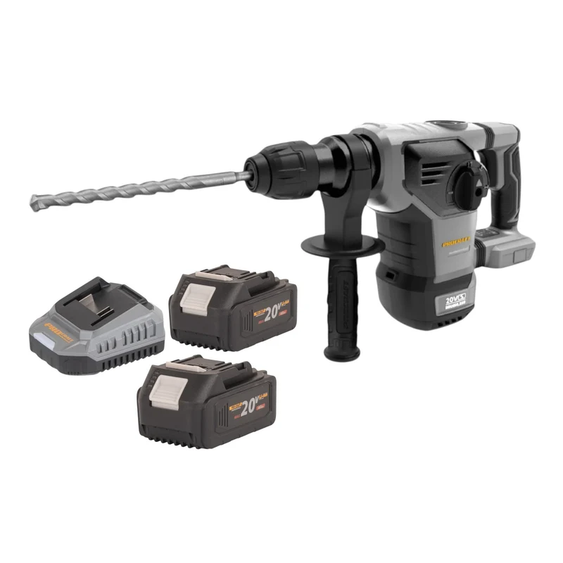 Procraft Industrial HD20B-BB-C Akku Kombihammer 20 V 5 J SDS plus Brushless + 2x Akku 4,0 Ah + Ladegerät + Koffer