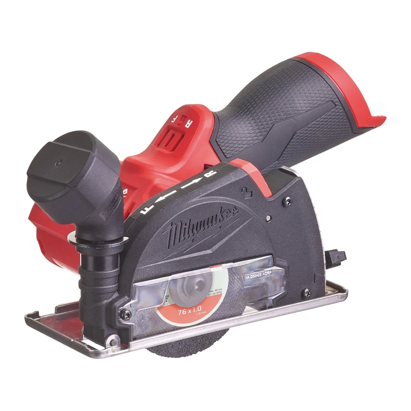 Milwaukee Akku-Multimaterialschneider M12 FCOT-0 (Scheiben-Ø: 76 mm, Drehzahl: bis 20000 U/min, ohne Akku, inkl. 3 Trennscheiben)
