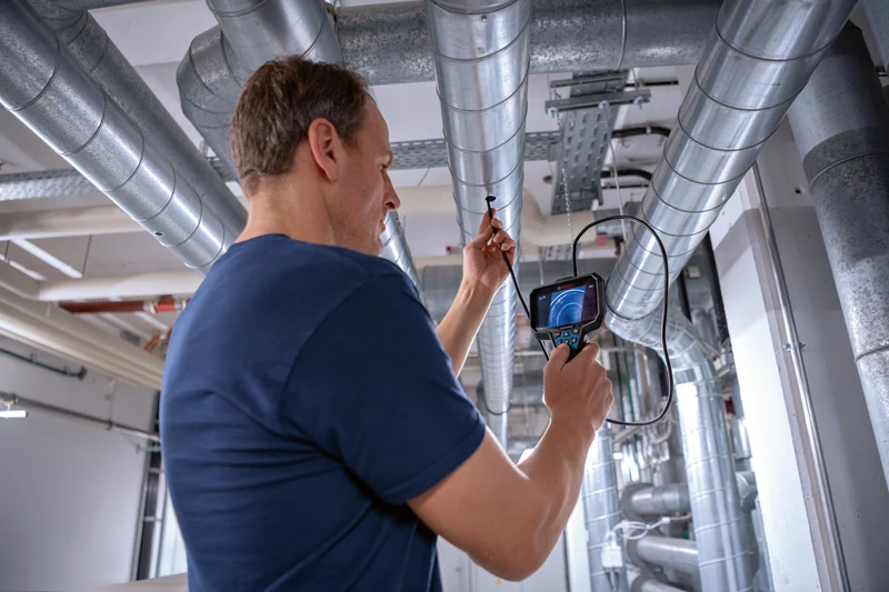 Bosch Professional GIC 12V-5-27 C Akku-Inspektionskamera mit Akku/Lader in L-Boxx 136 (0601241401)