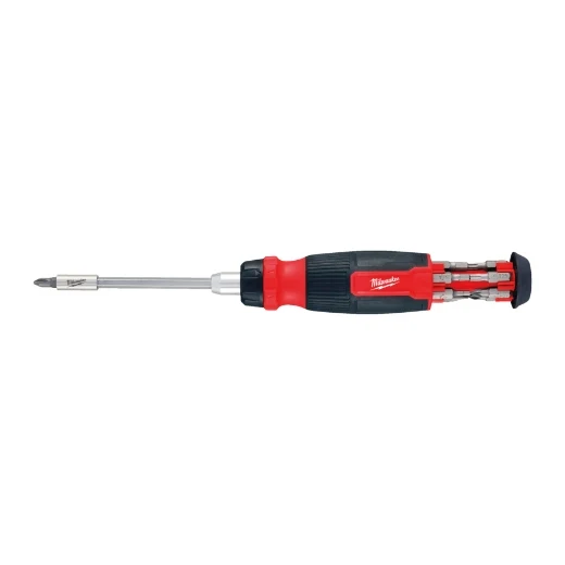 Milwaukee Multi-Bit Schraubendreher mit Ratschenfunktion 14 in 1 (inkl. 13 Bits PH/PZ/TX/SL/HEX)