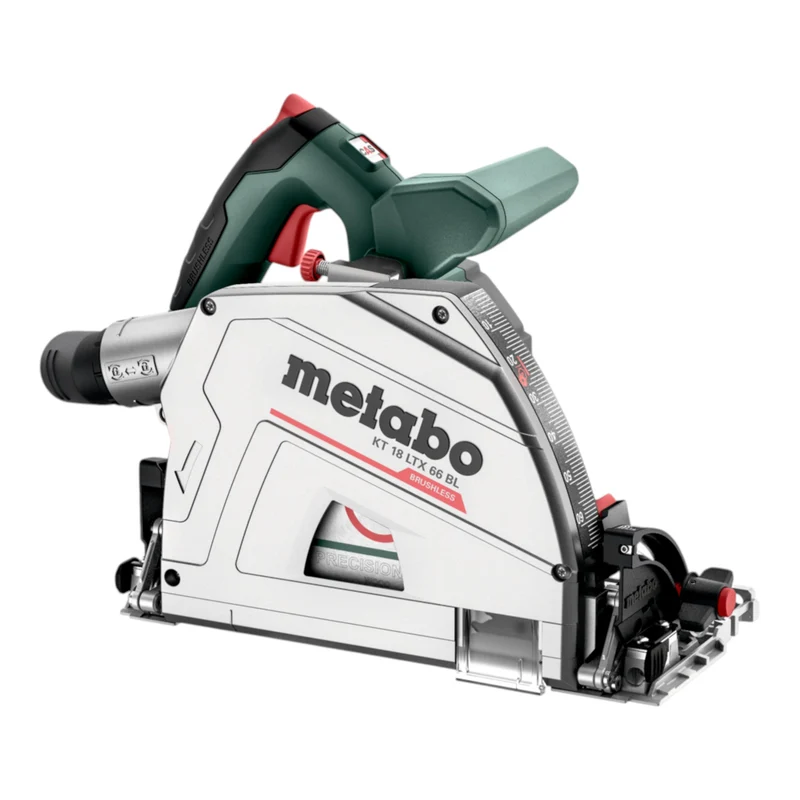 Metabo KT 18 LTX 66 BL Akku Tauchkreissäge 18 V 165 mm Brushless ( 691172810 ) + 2x Akku 8,0 Ah + Ladegerät + Führungsschiene + metaBOX