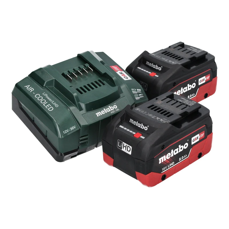 Metabo KT 18 LTX 66 BL Akku Tauchkreissäge 18 V 165 mm Brushless ( 691172810 ) + 2x Akku 8,0 Ah + Ladegerät + Führungsschiene + metaBOX
