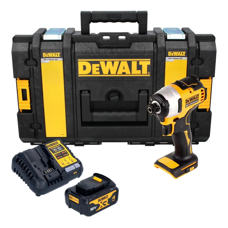 DeWalt DCF 809 M1 Akku Schlagschrauber 18 V 1/4" Brushless + 1x Akku 4,0 Ah + Ladegerät + Tough Box