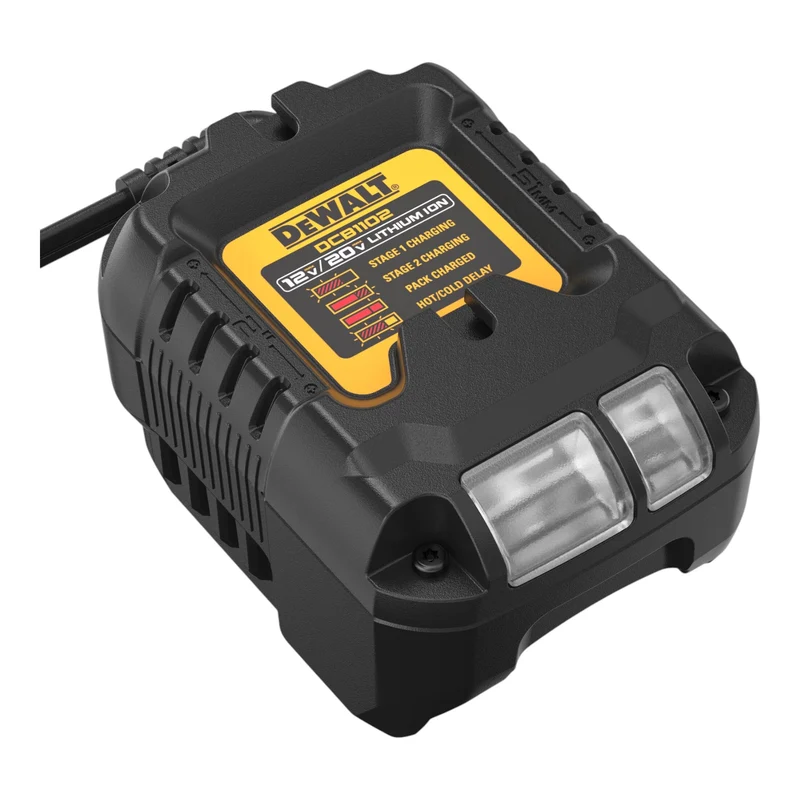 DeWalt DCB 1102 E2T Akku Starter Set 18 V mit 2x Powerstack Akku 1,7 Ah + DCB 1102 Ladegerät + TSTAK