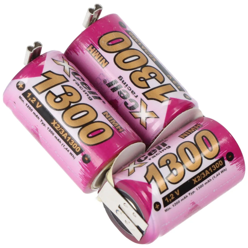 AccuCell Akku kompatibel zu Wella Expert HS50 NiMH 3,6V mit 1300mAh, 46,5 x 34 x 18mm