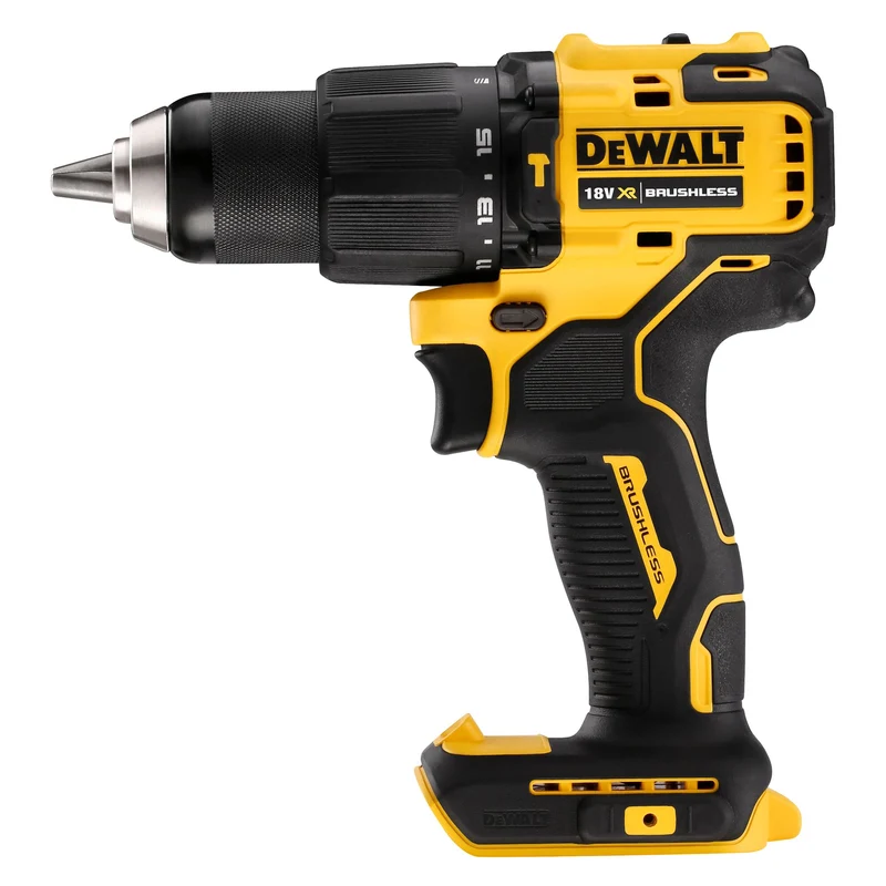 DeWalt DCZ 100 P2KT Akku Schlagbohrschrauber Set DCD709 18 V 65 Nm + 2x Akku 5,0 Ah + Ladegerät + Maßband + Bit Set + TSTAK