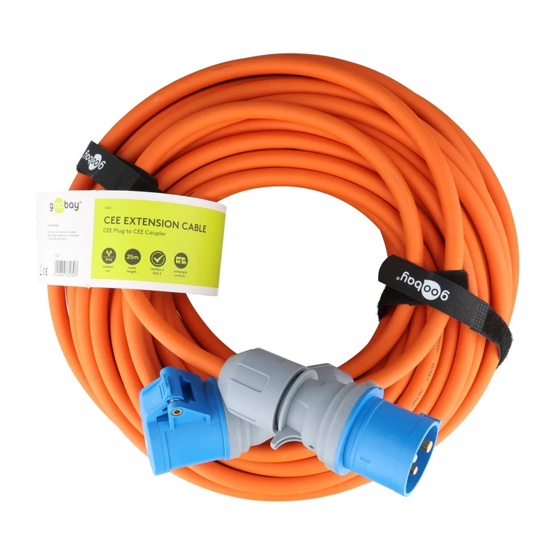 Goobay CEE-Verlängerung, CEE-Stecker auf CEE-Kupplung, 5 m